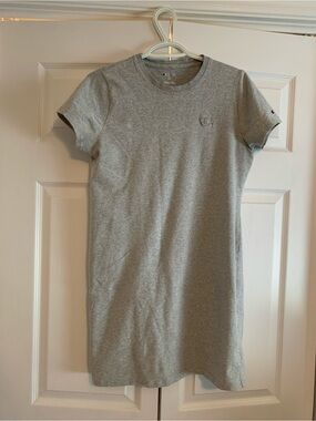 champion shirt dress Match Point Tennis Dress, Embroidered Script Logo Pink Cosmos / S